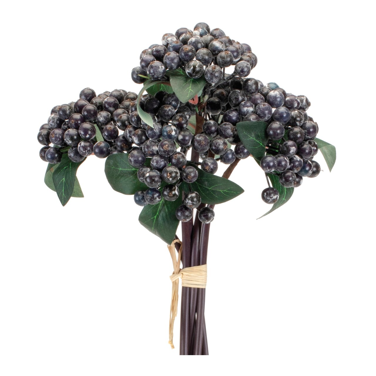 Melrose Blueberry Artificial Bundle - 12.75"- Blue and Green - Set of 2